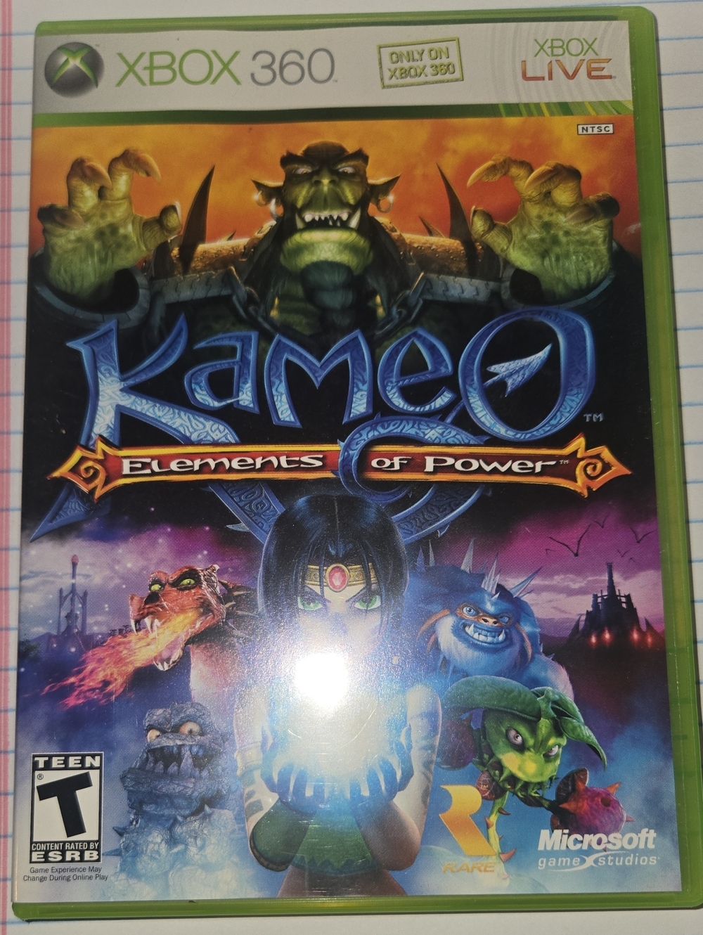 Microsoft Xbox 360 Kameo: Elements of Power — Green Case with Blue Artwork